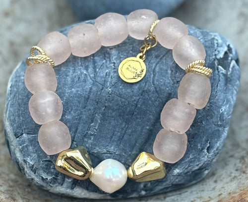 Eco Elegance Pearl Bracelet